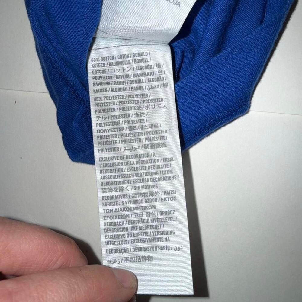 Hollister Long Sleeve Tee Size Large Blue Y2K 2010s California Beach Preppy - Picture 7 of 8